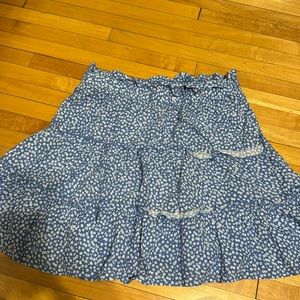 Wild Fable Blue Floral Skirt- never been worn!